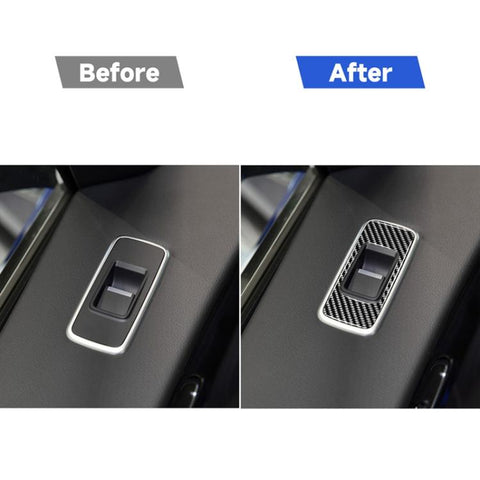 4 in 1 Car Carbon Fiber Lifting Panel Decorative Stickers for Jaguar F-PACE X761 XE X760 2016-2020, Right Drive, Lifting Panel, Right Drive