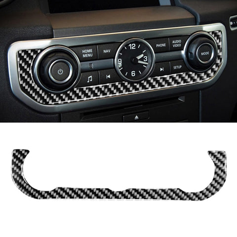 Car Carbon Fiber Time Clock Decorative Sticker for Land Rover Discovery 4 2010-2016, Left and Right Drive Universal, Time Clock