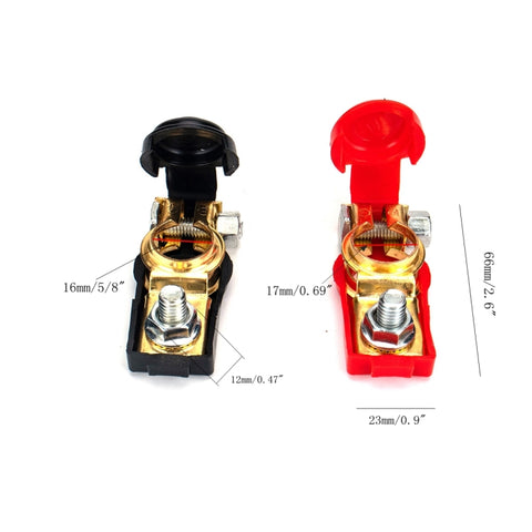 1 Pair Car Battery Cable Terminal Clamps Connectors Battery Clip, 1 Pair  Battery Clip