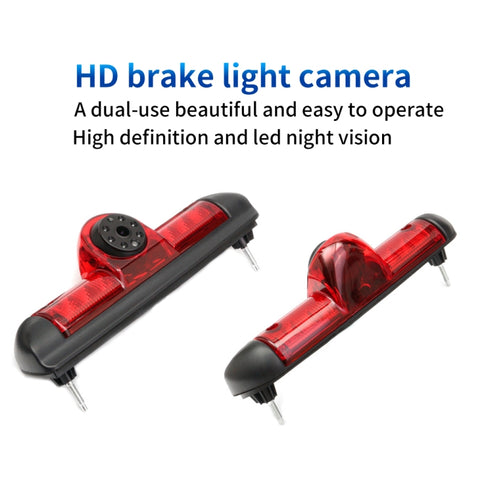 PZ460 Car Waterproof HD High Position Brake Light View Camera + 7 inch Rearview Monitor for Fiat / Citroen / Peugeot, PZ460  + 7 inch Rearview Monitor
