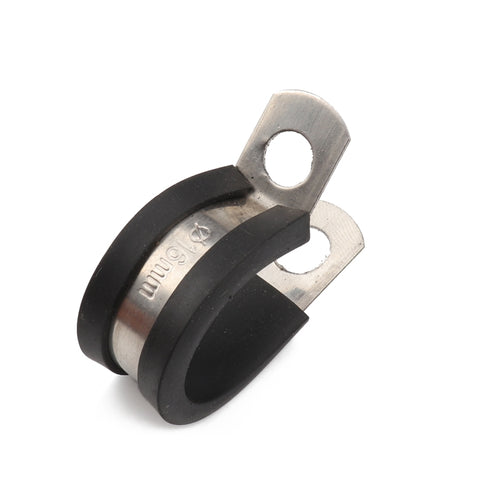 10 PCS Car Rubber Cushion Pipe Clamps Stainless Steel Clamps, Size: 7/4 inch (44mm), Size: 7/4 inch (44mm)