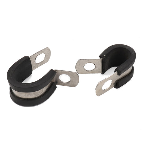 10 PCS Car Rubber Cushion Pipe Clamps Stainless Steel Clamps, Size: 5/8 inch (16mm), Size: 5/8 inch (16mm)