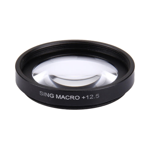 JUNESTAR Proffesional 37mm 12.5X Macro Lens Filter + Lens Protective Cap for GoPro & Xiaomi Xiaoyi Yi Sport Action Camera, 12.5X Macro Lens
