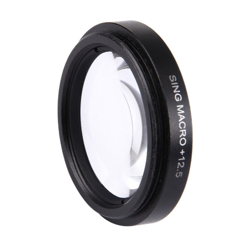 JUNESTAR Proffesional 37mm 12.5X Macro Lens Filter + Lens Protective Cap for GoPro & Xiaomi Xiaoyi Yi Sport Action Camera, 12.5X Macro Lens