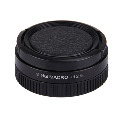 JUNESTAR Proffesional 37mm 12.5X Macro Lens Filter + Lens Protective Cap for GoPro & Xiaomi Xiaoyi Yi Sport Action Camera, 12.5X Macro Lens