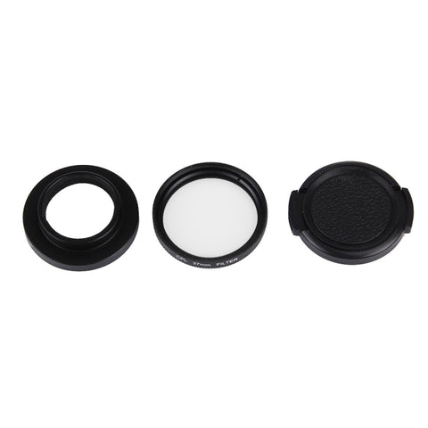 JUNESTAR for Xiaomi Xiaoyi Yi II 4K Sport Action Camera Proffesional 37mm CPL Filter + Lens Protective Cap, CPL Filter+Lens Cap