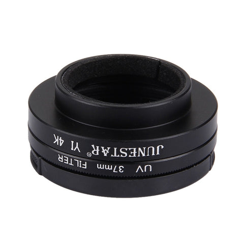 JUNESTAR for Xiaomi Xiaoyi Yi II 4K Sport Action Camera Proffesional 37mm UV Filter + Lens Protective Cap, UV Filter+Lens Cap