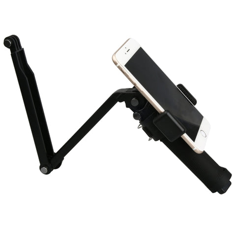 Mobile Phone Clip Holder for GoPro & SJCAM & Xiaoyi Handheld Selfie Monopod, Dig Clip Port Diameter: 2.6cm-3cm, Diameter: 2.6cm-3cm