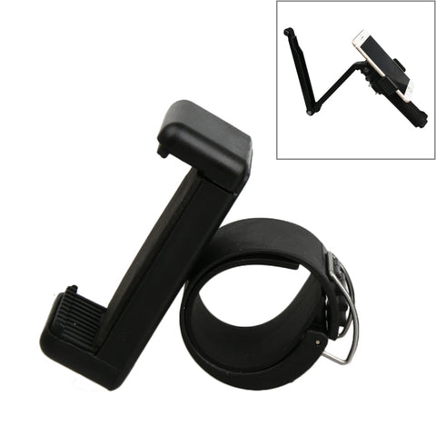 Mobile Phone Clip Holder for GoPro & SJCAM & Xiaoyi Handheld Selfie Monopod, Dig Clip Port Diameter: 2.6cm-3cm, Diameter: 2.6cm-3cm