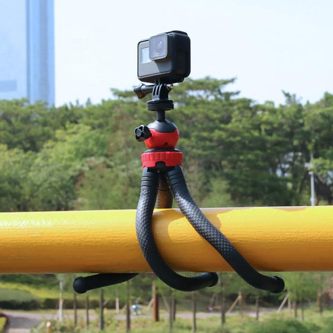 Mini Octopus Flexible Tripod Holder with Phone Clamp for iPhone, Galaxy, Huawei, DJI, Insta360, GoPro and Other Action Cameras, GP271