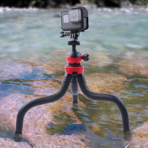 Mini Octopus Flexible Tripod Holder with Phone Clamp for iPhone, Galaxy, Huawei, DJI, Insta360, GoPro and Other Action Cameras, GP271