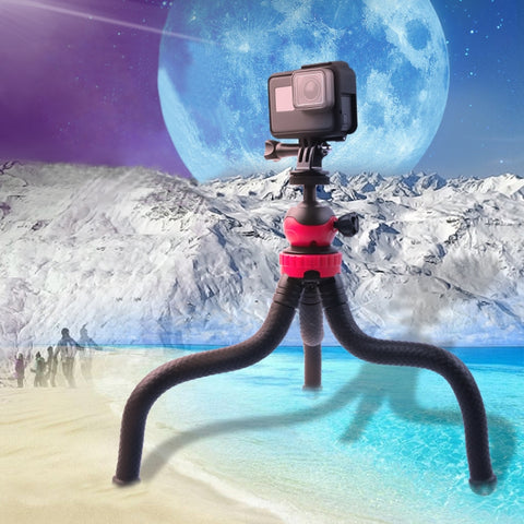 Mini Octopus Flexible Tripod Holder with Phone Clamp for iPhone, Galaxy, Huawei, DJI, Insta360, GoPro and Other Action Cameras, GP271
