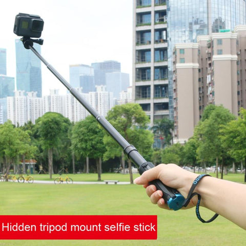 Portable Foldable Tripod Holder Selfie Monopod Stick for DJI, Insta360, GoPro and Other Action Cameras, Length: 23.5-81cm, RUIGPRO
