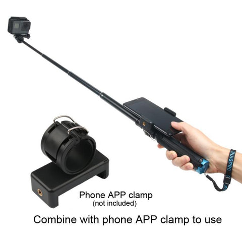 Portable Foldable Tripod Holder Selfie Monopod Stick for DJI, Insta360, GoPro and Other Action Cameras, Length: 23.5-81cm, RUIGPRO