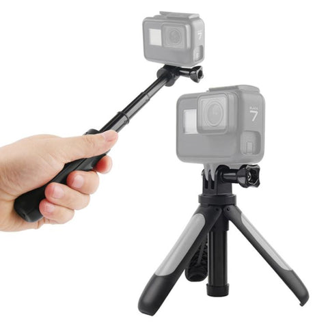 GP446 Multifunctional Mini Fixed Tripod for DJI, Insta360, GoPro and Other Action Cameras, GP446 (Black), GP446 (Grey), GP446 (Blue), GP446 (Red)