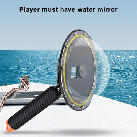 RUIGPRO Floating Hand Grip Dome Port Underwater Diving Camera Lens Transparent Cover for DJI Osmo Action, Osmo Action