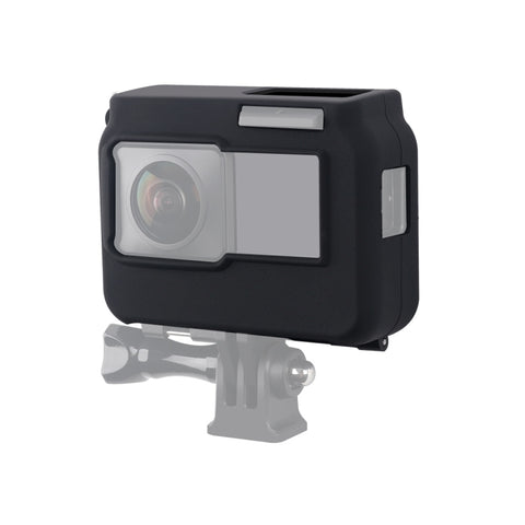 For Insta360 One R Panoramic Camera with Frame Shockproof Silicone Protective Case with Lens Cap Cover, Panoramic  Case + Lens Cap