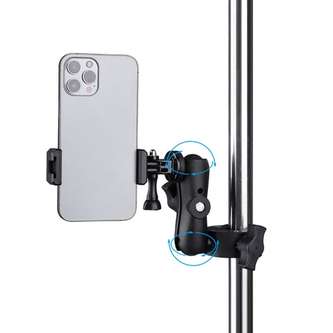 Extended Version 360 Rotation Adjustable Clamp Plier Base Holder with Phone Clamp, Extended Version Plier Base Holder + Phone Clamp