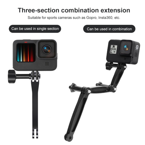 Joint Aluminum Extension Arm Grip Extenter for DJI, Insta360, GoPro and Other Action Cameras, Length: 6.8cm, 6.8cm