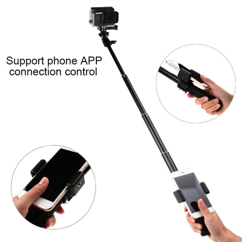 30-93cm Grip Foldable Tripod Holder Multi-functional Selfie Stick Monopod for DJI, Insta360, GoPro and Other Action Cameras, Phones, Length: 30-93cm