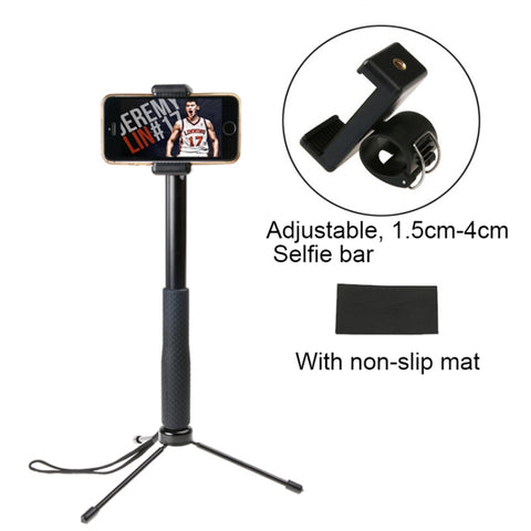 30-93cm Grip Foldable Tripod Holder Multi-functional Selfie Stick Monopod for DJI, Insta360, GoPro and Other Action Cameras, Phones, Length: 30-93cm