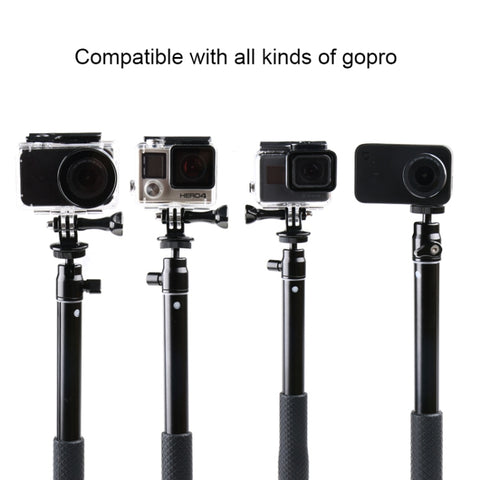 30-93cm Grip Foldable Tripod Holder Multi-functional Selfie Stick Monopod for DJI, Insta360, GoPro and Other Action Cameras, Phones, Length: 30-93cm