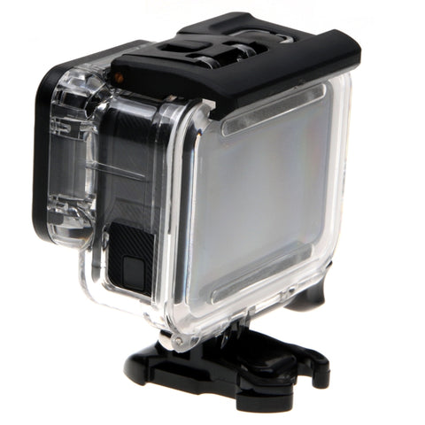 For GoPro HERO6 /5 Skeleton Housing Protective Case + Hollow Back Cover with Buckle Basic Mount & Screw, No Need to Disassemble Lens, Hollow Back Cover