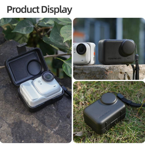 For Insta360 GO Ultra Sunnylife Portable Protective Case Shock-proof Dust-proof Storage Box with Lanyard, For Insta360 GO Ultra