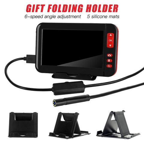 P20 4.3 Inch Screen Display HD1080P Inspection Endoscope with 8 LEDs, Length: 2m, Lens Diameter: 8mm, Mild Line, Length: 2m, Mild Line