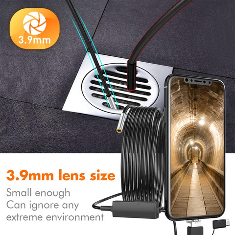 inskam107 3.9mm 3 In 1 HD Waterproof Industry Digital Endoscope Inspection Camera, Length: 3.5m Flexible Cable, 3.5m Flexible Cable