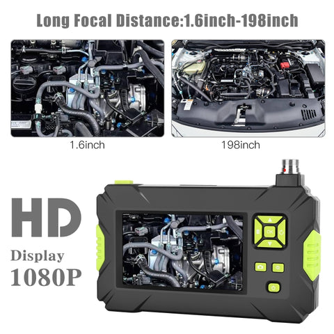 P30 5.5mm IP67 Waterproof 4.3 inch HD Portable Endoscope Hard Cable Industrial Endoscope, Cable Length: 5m, 5m, 5m (Blue)