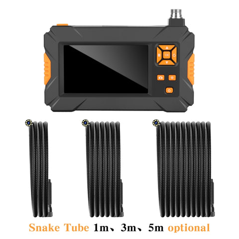 P30 8mm IP67 Waterproof 4.3 inch HD Portable Endoscope Snake Tube Industrial Endoscope, Cable Length: 1m, 1m