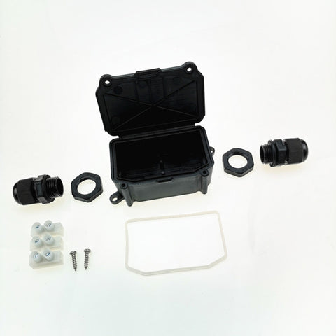 IP66 Waterproof Two-way Junction Box with PA10 3-bit Terminal, IP66+PA10