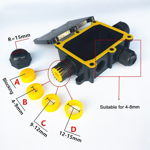 G713 IP68 Waterproof Two-way Junction Box for Protecting Circuit Board, G713-2P