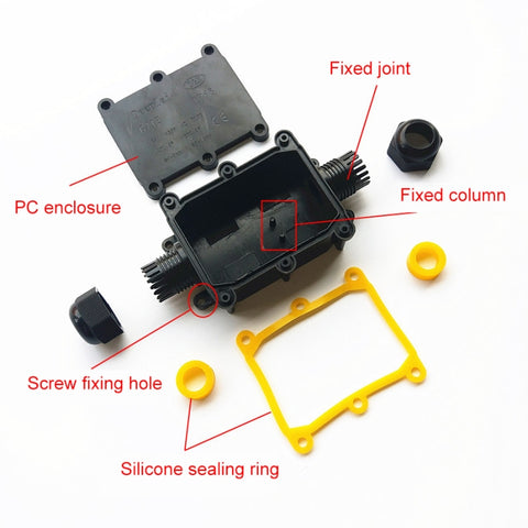 G713 IP68 Waterproof Six-way Junction Box for Protecting Circuit Board, G713-6P