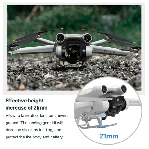 STARTRC Folding Anti-fall Anti-dirt Heightened Landing Gear Training Rack for DJI Mini 3 Pro, For DJI Mini 3 Pro