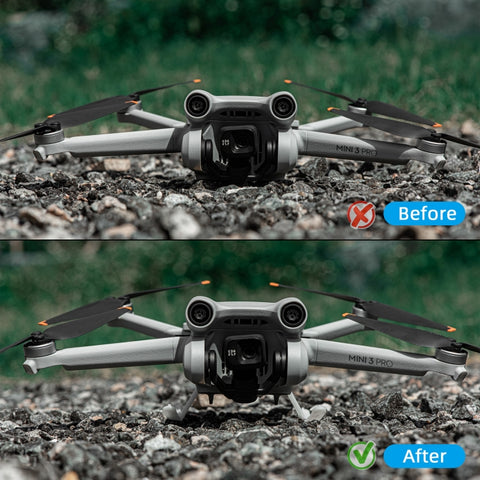 STARTRC Folding Anti-fall Anti-dirt Heightened Landing Gear Training Rack for DJI Mini 3 Pro, For DJI Mini 3 Pro