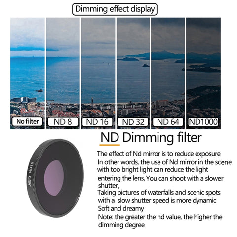 JSR 3 in 1 CPL ND8 ND16 Lens Filter For DJI Osmo Action 3, 3 in 1