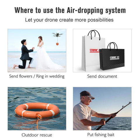 For DJI Mini 3 / Mini 3 Pro STARTRC Air-Dropping System Thrower Parabolic Bracket, For DJI Mini 3 / Mini 3 Pro