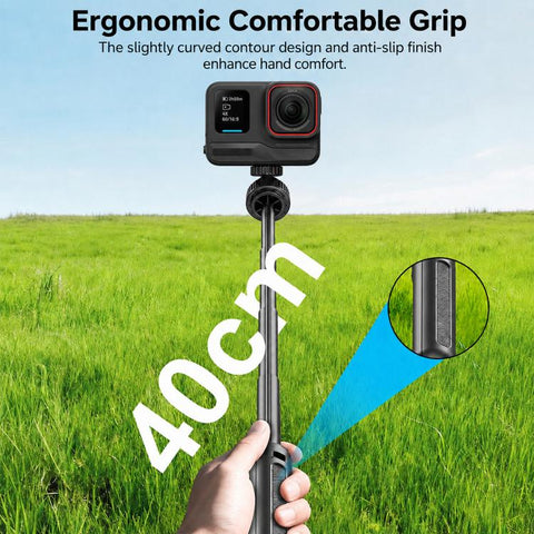 VT-12 Tabletop Tripod Telescopic 1/4 BallHead Selfie Stick for GoPro, Action Camera, VT-12