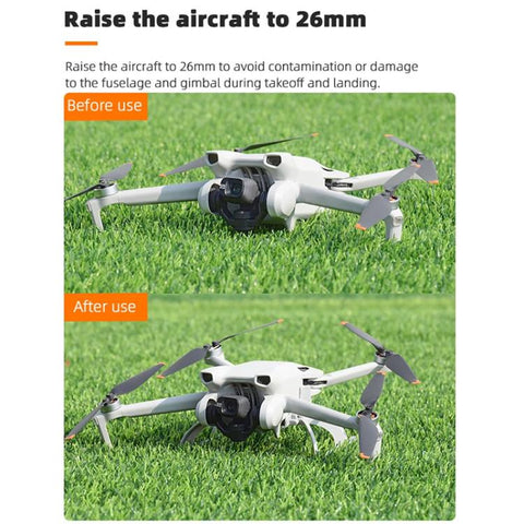 For DJI Mini 3 / 3 Pro BRDRC Folding Heightened Landing Gear Training Rack, For DJI Mini 3 / 3 Pro