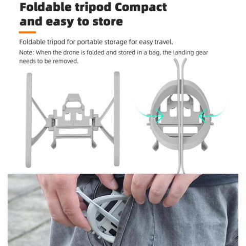 For DJI Mini 3 / 3 Pro BRDRC Folding Heightened Landing Gear Training Rack, For DJI Mini 3 / 3 Pro