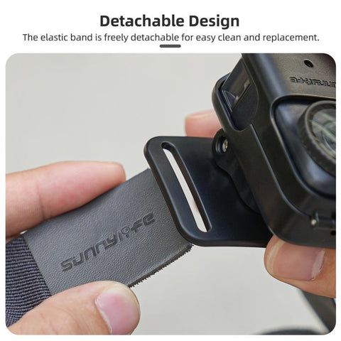 For DJI Osmo Nano Sunnylife 360 Rotation Vertical-Horizontal Head Strap with Adapter Adjustable Head Lanyard Braided Safe Rope