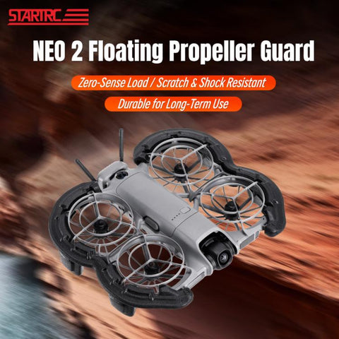 For DJI Neo 2 STARTRC Light Anti-Sink Floating Propeller Guard Bumper, For DJI Neo 2 (Black), For DJI Neo 2 (Orange)