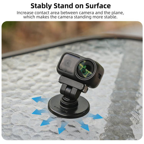 Sunnylife Quick-Release Dual-Direction Magnetic Base Mount 1/4 180 Tilt Adjustable Tabletop Base Bracket For DJI Osmo Nano / Action 6, DZ-141 For DJI Osmo Nano / Action 6