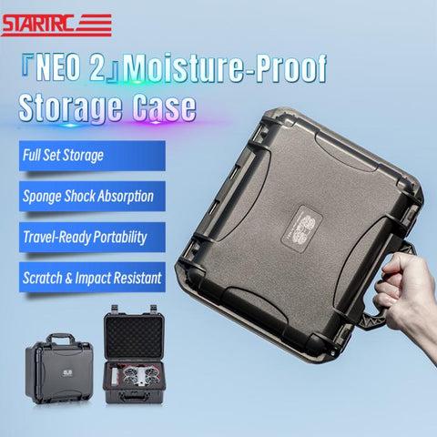 For DJI Neo 2 STARTRC Portable Mini PP Waterproof Explosion-proof Suitcase Storage Box, For DJI Neo 2 Mini Box
