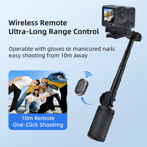 STARTRC 3-in-1 Action Camera Grip with Remote Tripod Stand, 12110047