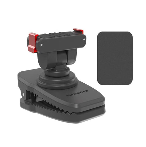 Sunnylife Magnetic Quick-Release Backpack Clip Action Camera Clamp Vertical-Horizontal Mount for DJI Osmo 360 / Action 5 Pro / 4 / 3 / 2