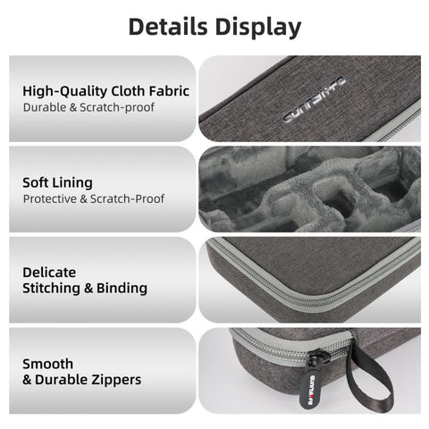 For DJI Osmo Pocket 4 / 3 Sunnylife Mini Carrying Case Handbag Creator Combo Bags, For DJI Osmo Pocket 4 / 3 Creator Combo Bag