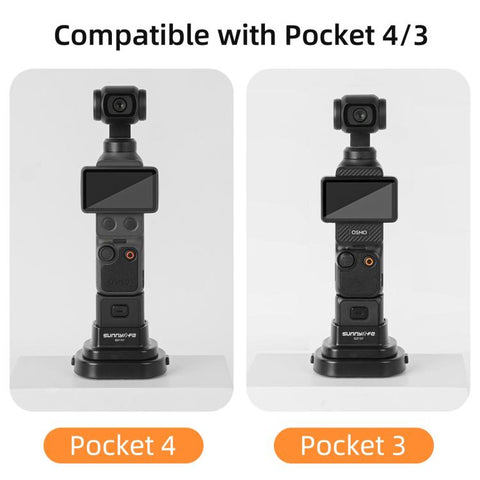 For DJI Osmo Pocket 4 / 3 Sunnylife Detachable Car & Desktop Base Stand Base Desktop Stabilizer Supporting Holder, OP4-DZ157